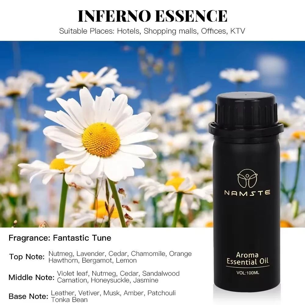 

NAMSTE 100ml Pure Essential Oil Set Aromatherapy Essential Oils For Diffuser Concentrated Pure Plant Long lasting Fragrance Oil
