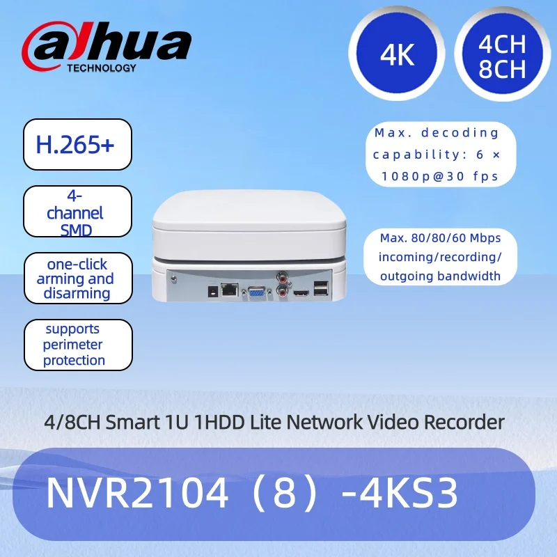 Dahua NVR2104-4KS3 … - image