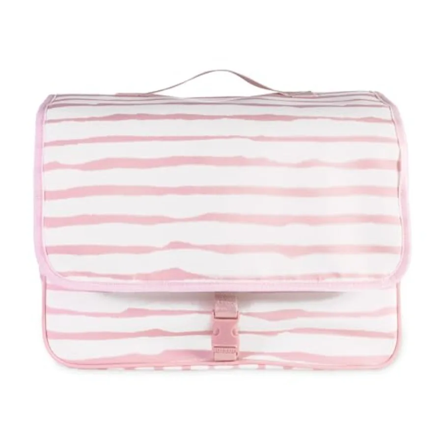 

Hanging Toiletry Bag 8.5" x 12.75" x 6" Travel Organizer with Gold Hook 2 Large Bottle Compartments Mesh and Clear Pockets Nylo