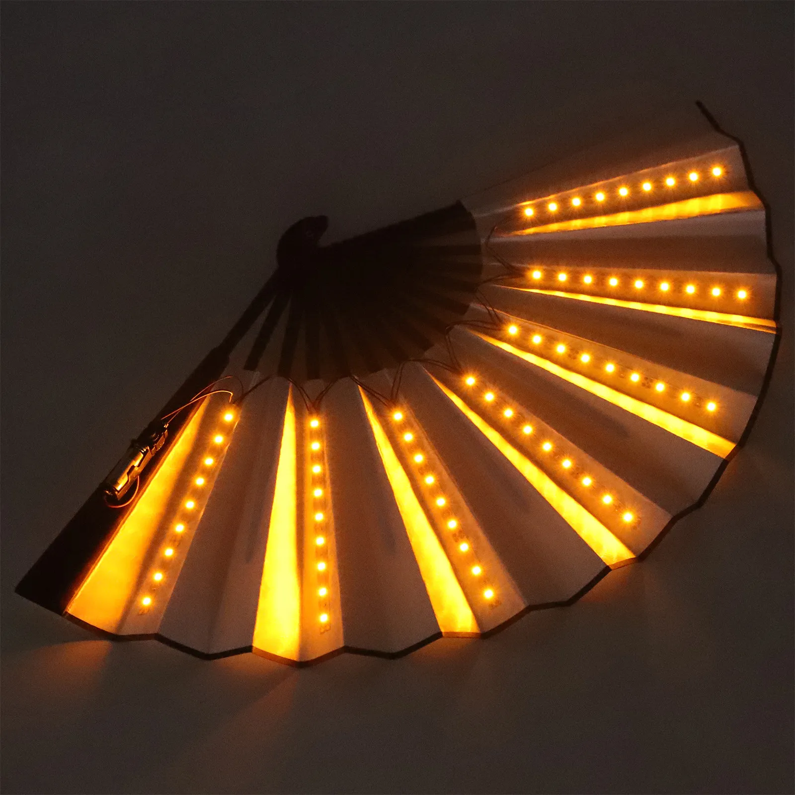 

Creative LED Glowing Folding Fan Sturdy Design Party Concert Festival Dance Performance Fan Festival Accessories