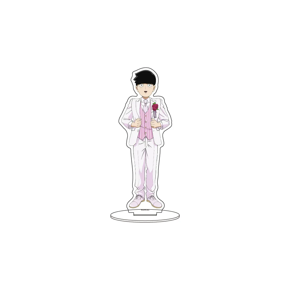 Mob Psycho 100 Mob Reigen Serizawa HD Acrylic Stand Desktop Decor anime goods Fans Charm Gifts Anime Toy Anime Figure