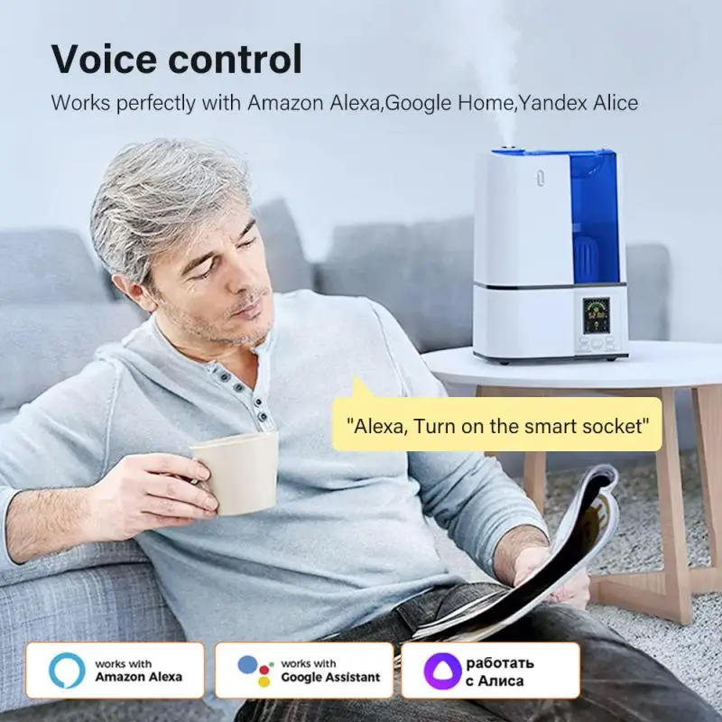 20A EU Smart Plug Tuya Zigbee3.0 Remote Power Socket With Energy Monitoring Function Voice Control For Alexa Yandex Alice Google