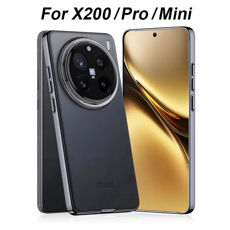 

Phone case GKK For Vivo X200 Pro Mini Electroplated Edge Anti-Glare Camera Protective Matte Cover For Vivo X200 Pro Mini Case
