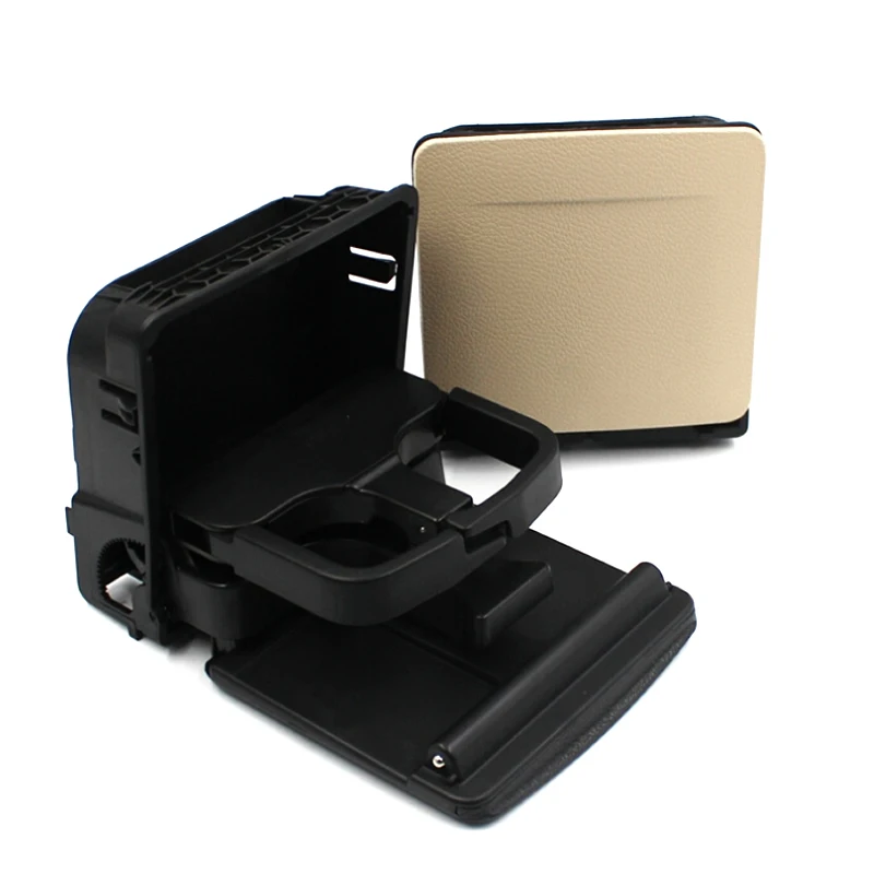 1PC Black Beige Interior Central Console Armrest Cup Drink Holder For VW Golf 5 6 GTI Jetta MK5 A5 GLI Eos 1K0862532 1K0862532G