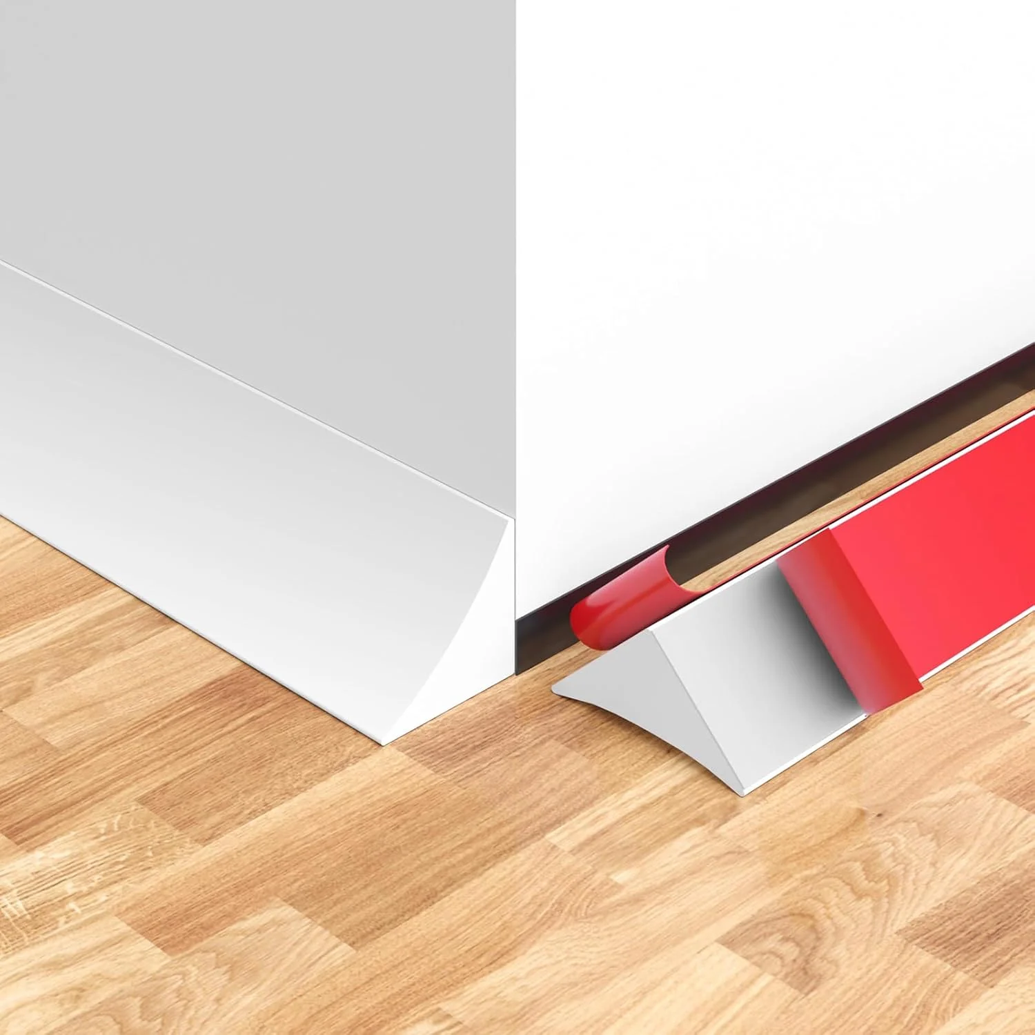 1PC 1/2m Quarter Round Trim L-Shaped Bendable Silicone Self-Adhesive Peel and Stick Molding for Floor Edge, Wall Corner, Stairs,
