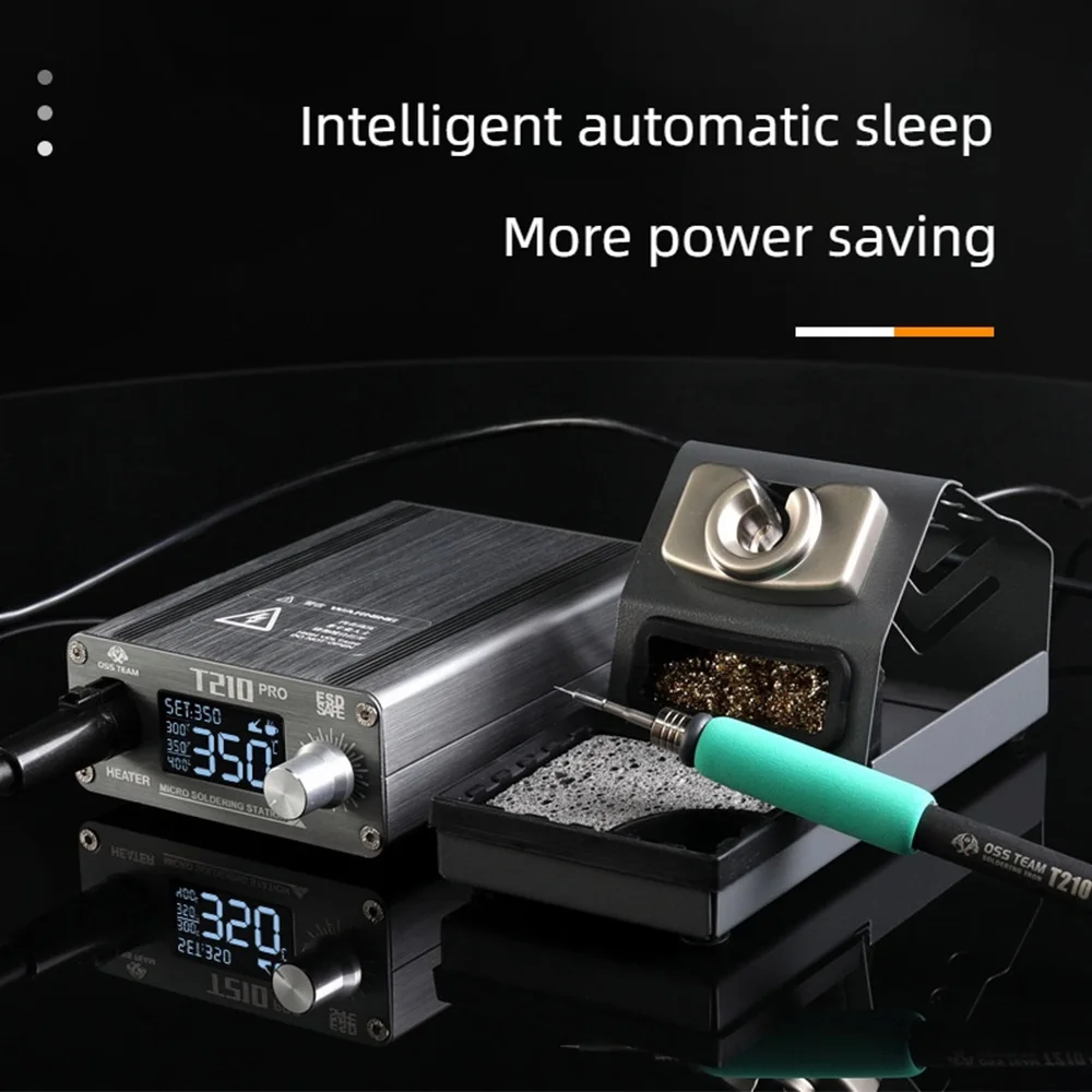 OSS T210Pro Soldering Station 75W LCD Digital display for Precision repair mobile phone flying wire welding Rework tool