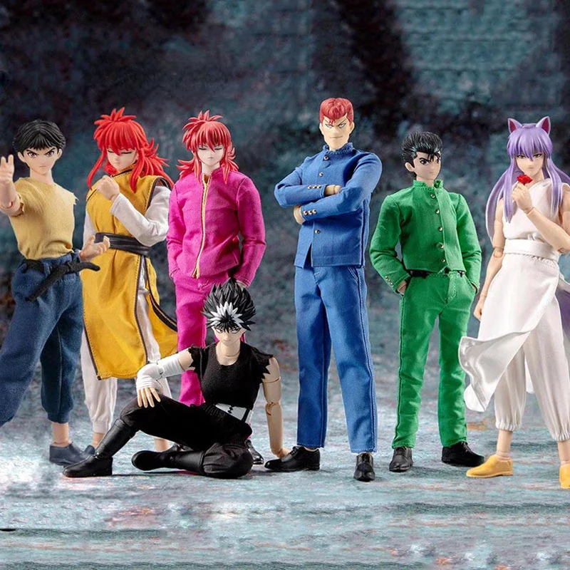 Dasin/Great Toys YuYu Hakusho Urameshi Yuusuke Yoko Kurama Jaganshi Hiei Kuwabara Kazuma SHF 1/12 PVC Model