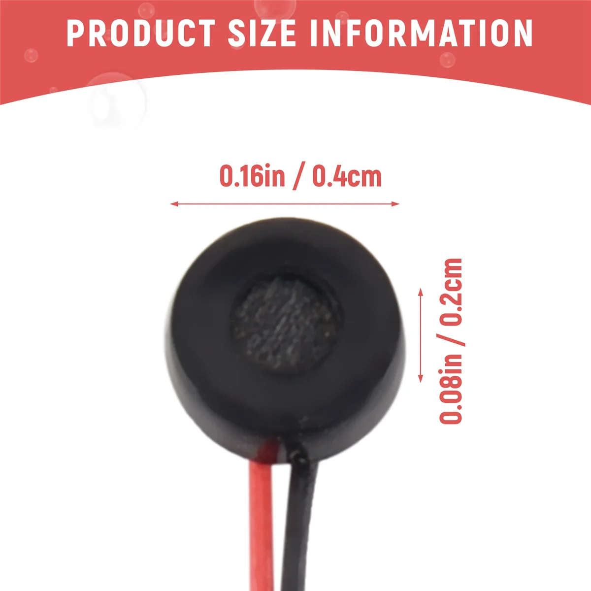 10 ชิ้น Electret Condenser MIC 4 มิลลิเมตร x 2 มิลลิเมตรสําหรับโทรศัพท์พีซี MP3 MP4