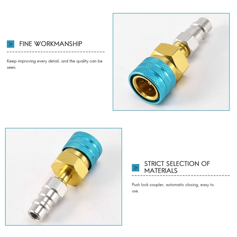 R1234Yf do R134A niskie boczne szybkozłącze, R12 do R134A złączka do węża złącze do klimatyzacji samochodowej ładowanie Ac