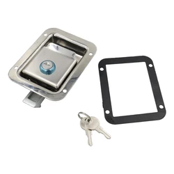 Travel Trailer Lock Stainless Steel Rv Door Latch Heavy Duty Flush Mount Handle Latch for Toolbox