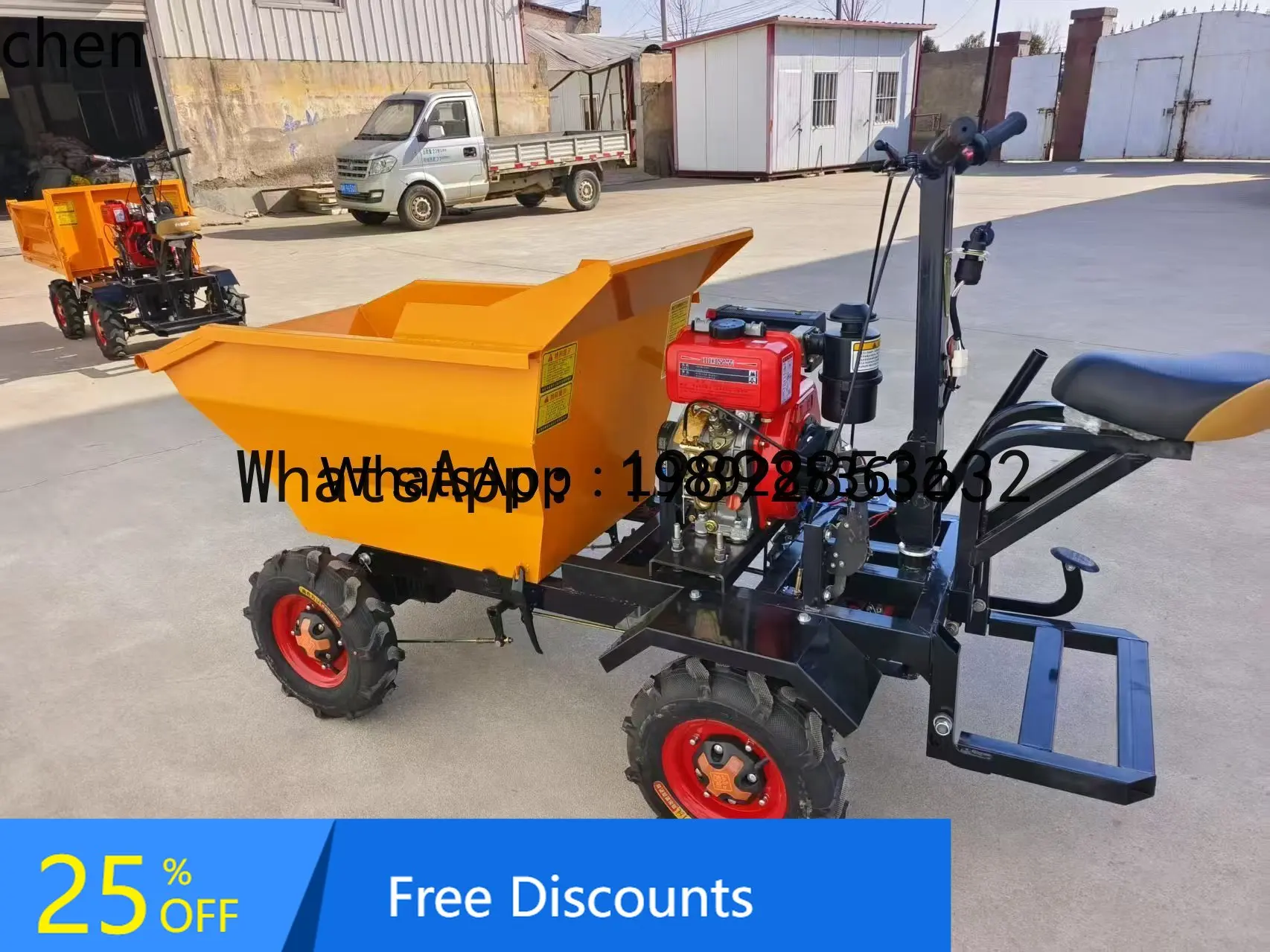 

agricultural four-wheel dump truck site handling mountain orchard transport truck climbing king