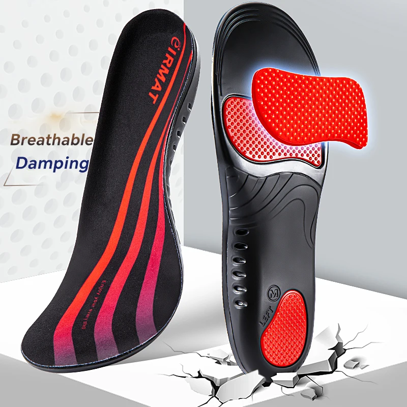 1 Paar orthopädische Einlegesohle zur Fußgewölbeunterstützung, 220 + lbs, robuste Stützvertreter, Druck, sportliche Laufeinlegesohle für Arbeitsstiefel – Detail 3