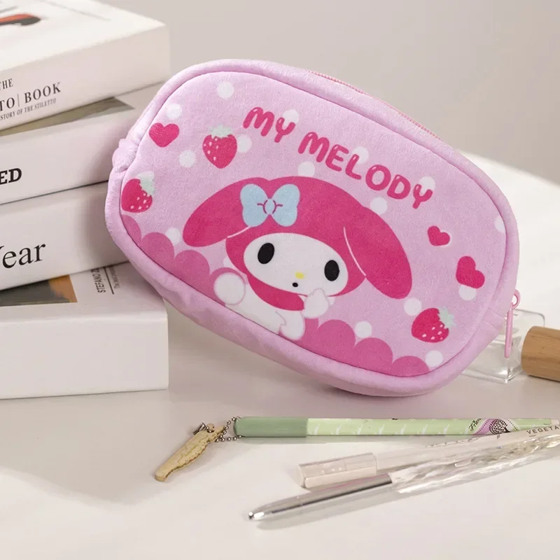 Sanrio hello kitty piórnik z motywem kreskówkowym dziewczyna torba do przechowywania artykułów piśmienniczych piórnik pranie kuromi kosmetyczka makijaż