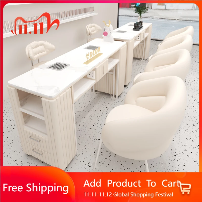 

Minimalist Collector Nail Table Stickers Designer Art Chair Nail Table Station Ergonomic Scrivania Per Unghie Home Furniture