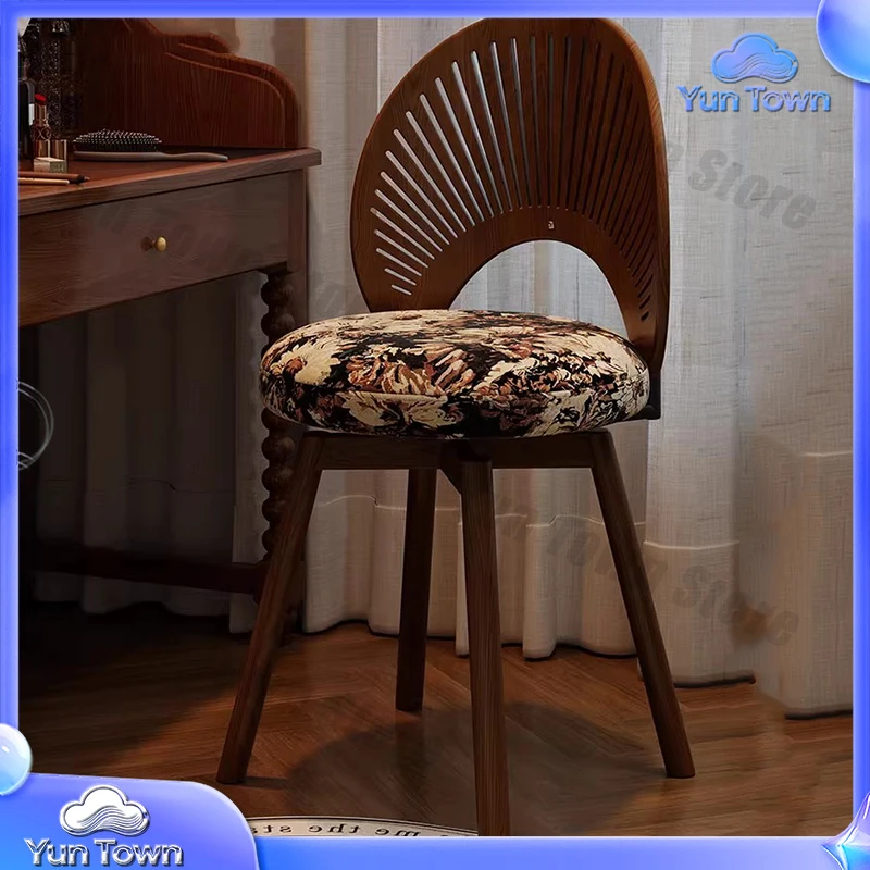 Mobile Wood Ottomans Vanity Chair Living Room Designer Step Stool Luxury Minimalist Bedroom Tabouret Lounge Suite Furniture