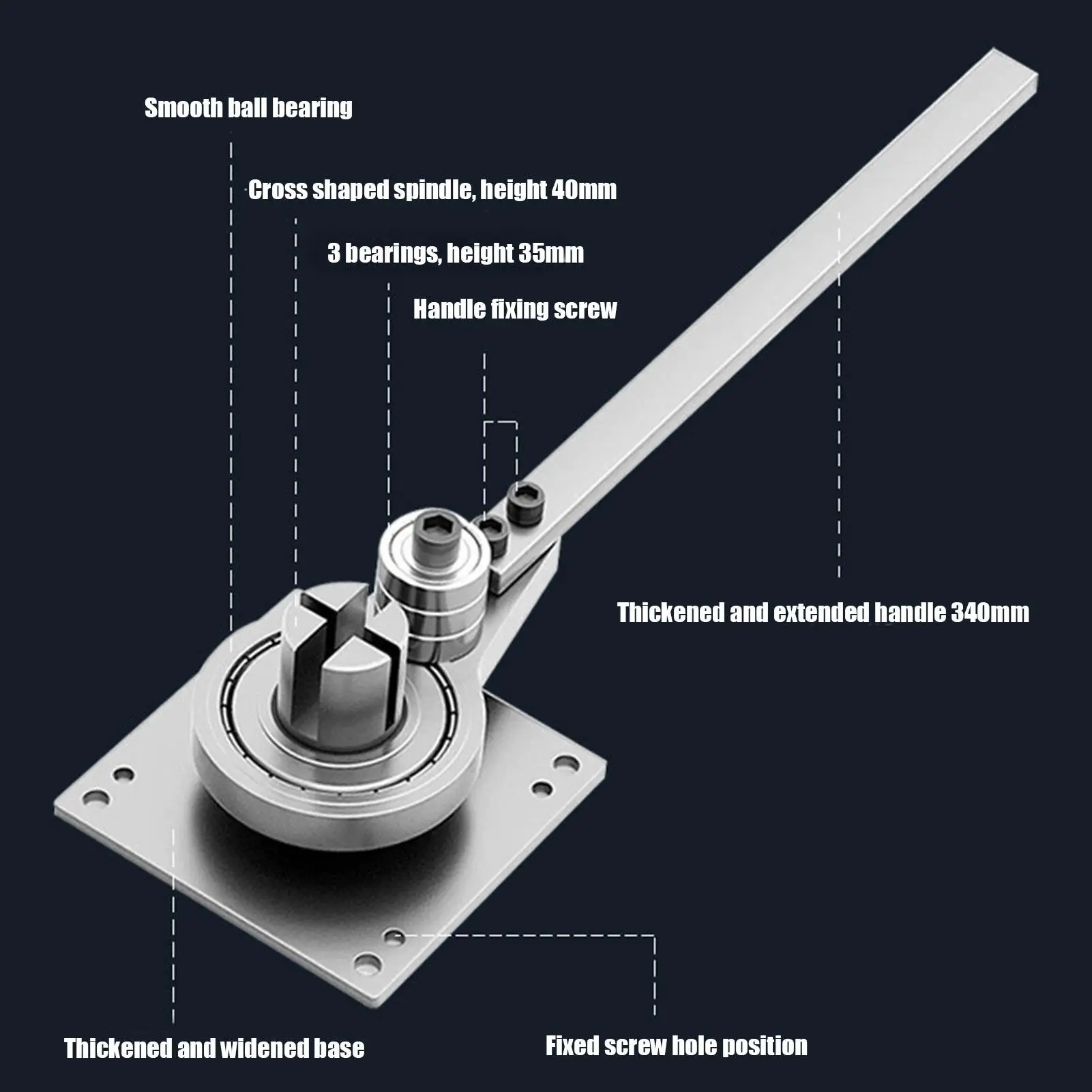 

Manual Universal Bending Bender Handheld Portable Labor-saving Steel Bender Iron Block Bending Machine for Work Fabrication