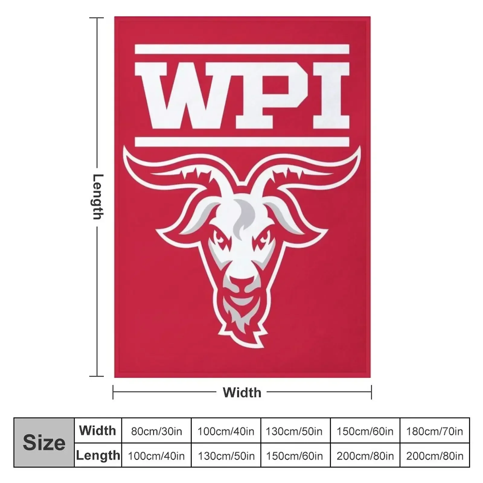 Worcester Polytechnic Institute Throw Blanket Hair Fashion Sofas Blankets