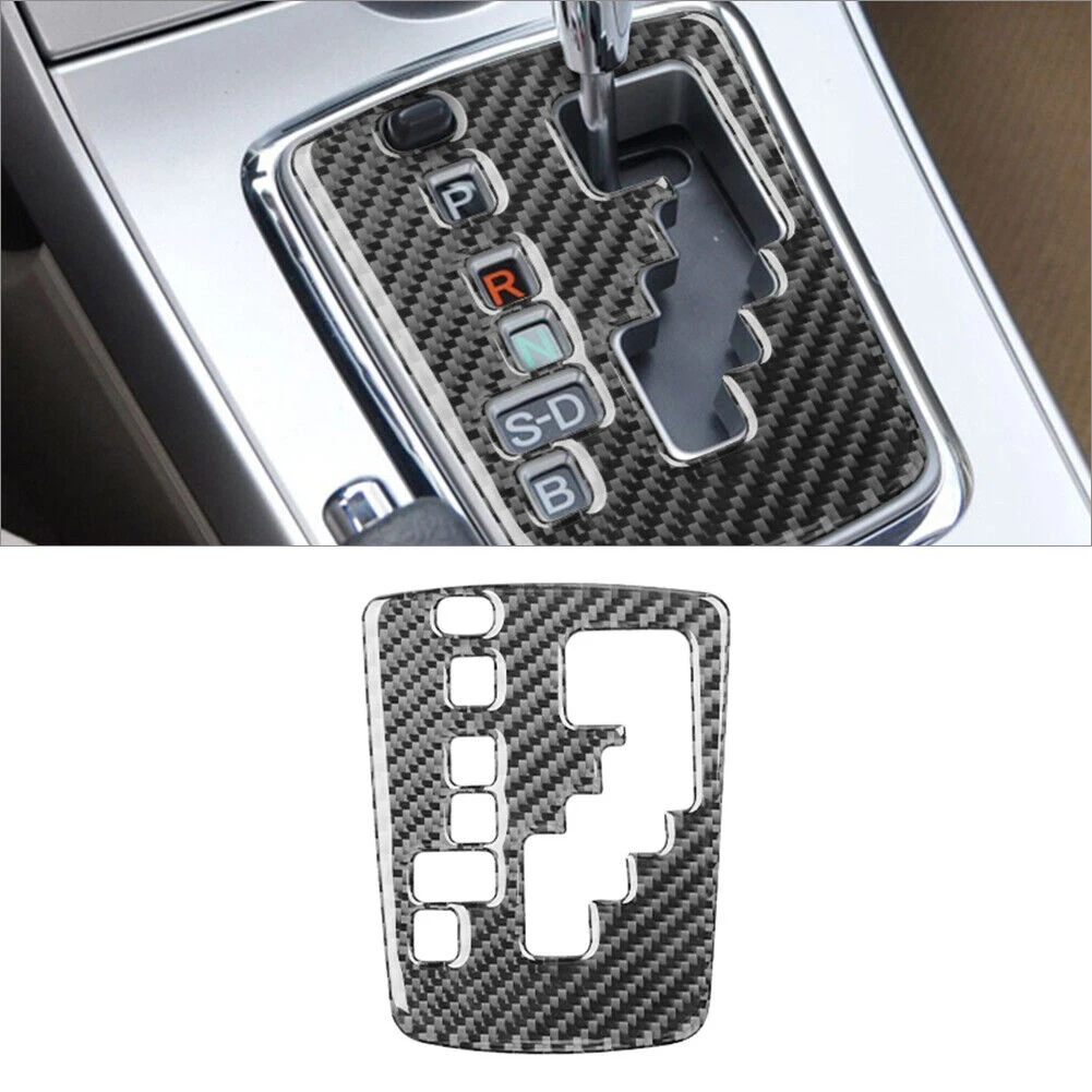 Enhance Your Driving Experience with Carbon Fiber Gear Shift Panel Decorative Cover Trim  Perfect Fit for Corolla 2007 2013