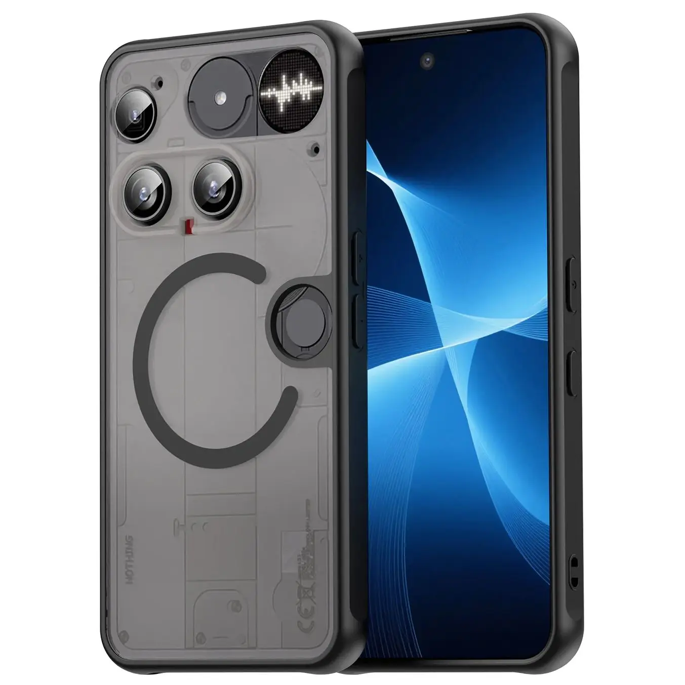 For Nothing Phone3 マットケース、MagSafe 対応、落下保護、スリム保護、半透明カバー、For Nothing Phone 3 用