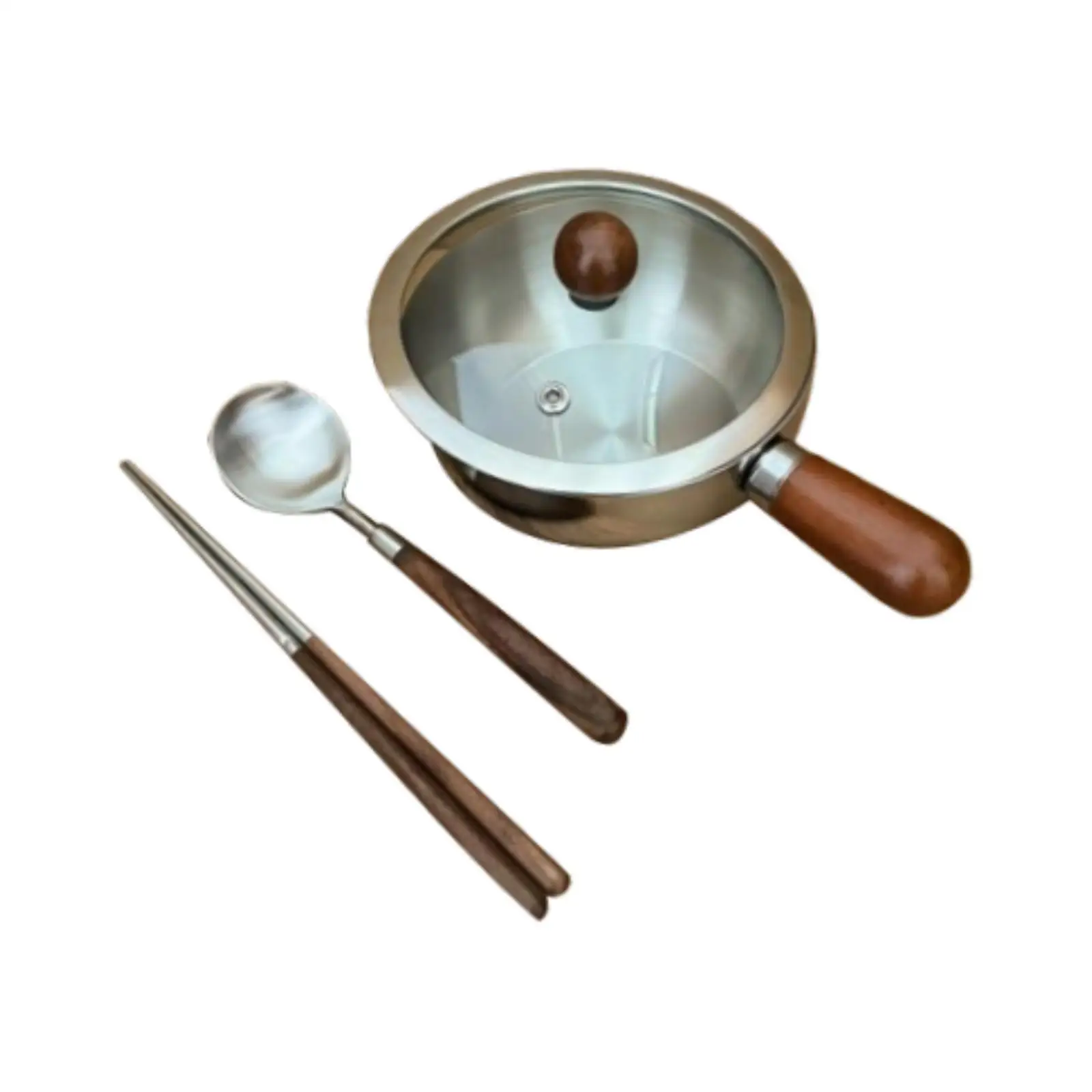 

Мини-сковорода для соуса из нержавеющей стали, кофе, чайный суп, подогревающая кастрюля с крышкой