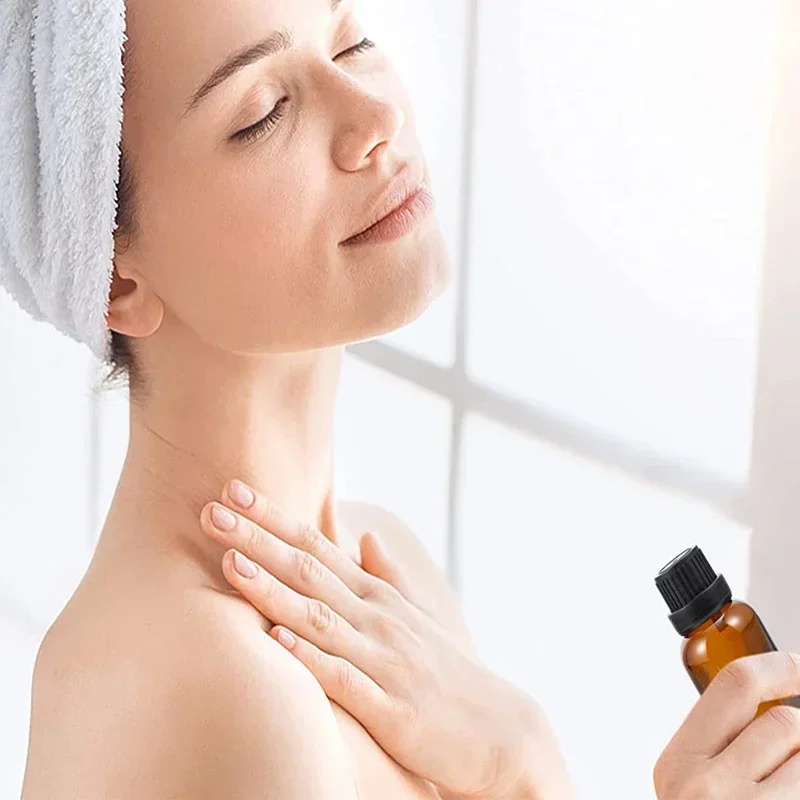 

24Pcs 5ml-30ml Amber Glass Essential oil bottles w/ Orifice Reducer Dropper and Caps Empty Perfume Aromatherapy Sample Container