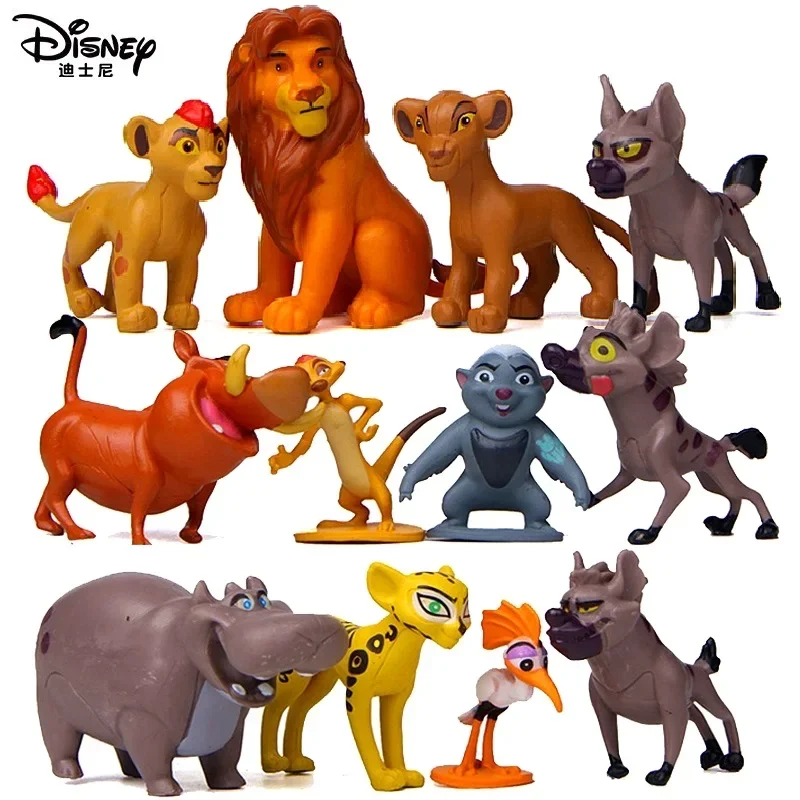 12Pcs/Set Disney Movie The Lion King Simba Nala  PVC  Figures Anime Action Figures Dolls Model Children Birthday Gift Dolls Toys