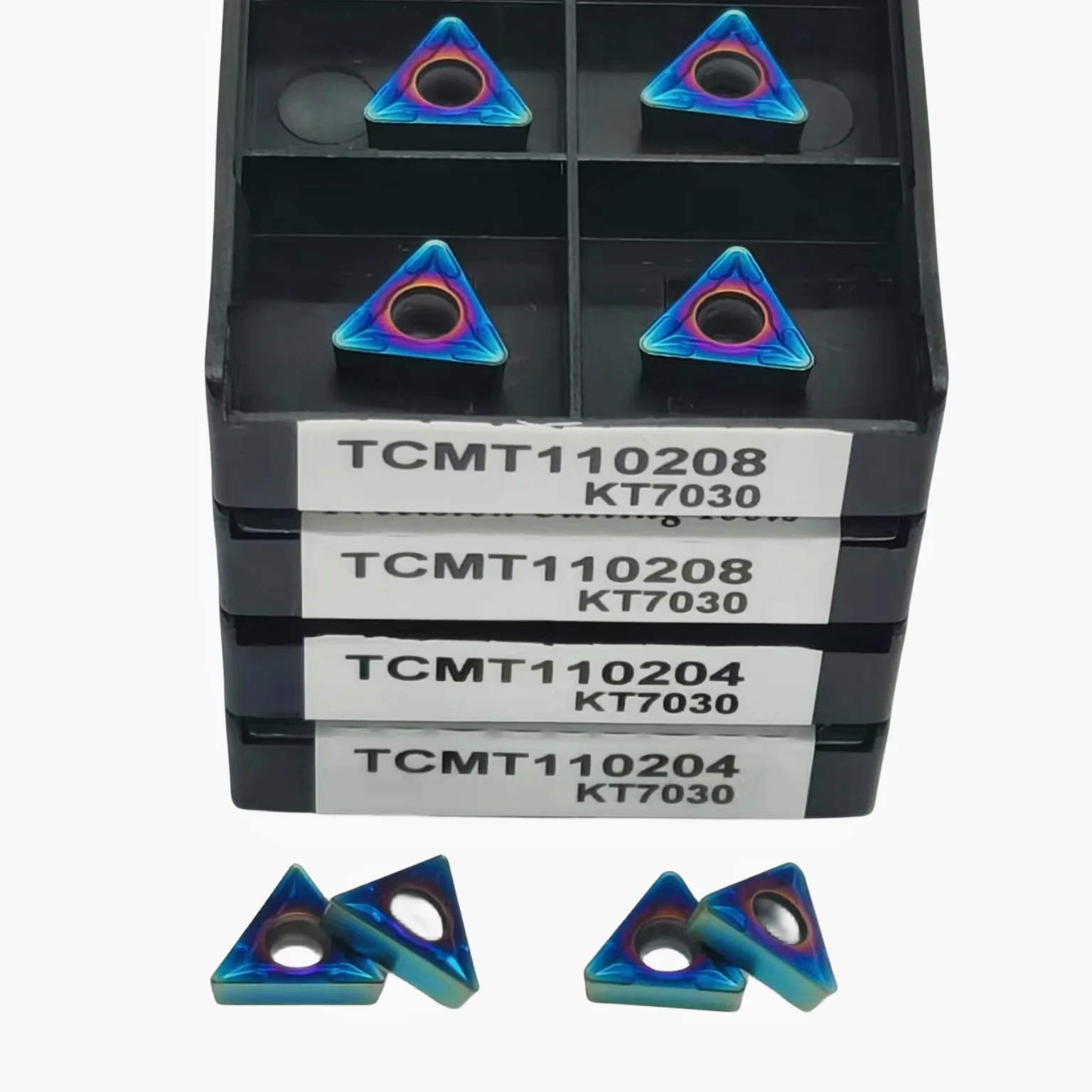 เครื่องกลึงโลหะ TCMT110204คาร์ไบด์แทรกภายในเครื่องมือกลึงคุณภาพสูง TCMT110208