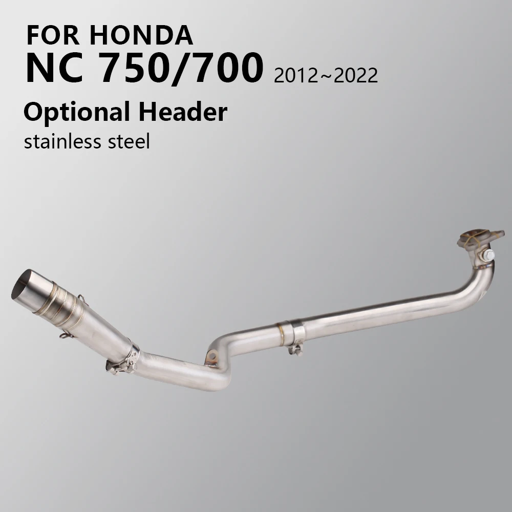 

Slip On Tube For Honda NC700X NC700S NC750X NC750S NC750 NC700 2012-2022 Motorcycle Exhaust System Front Middle link pipe