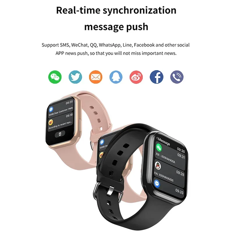 2024 New Watch 9 Smart Watch Men Sports NFC Always Display Body Temperature Fitness Women Series 8 Original smartwatch for Apple