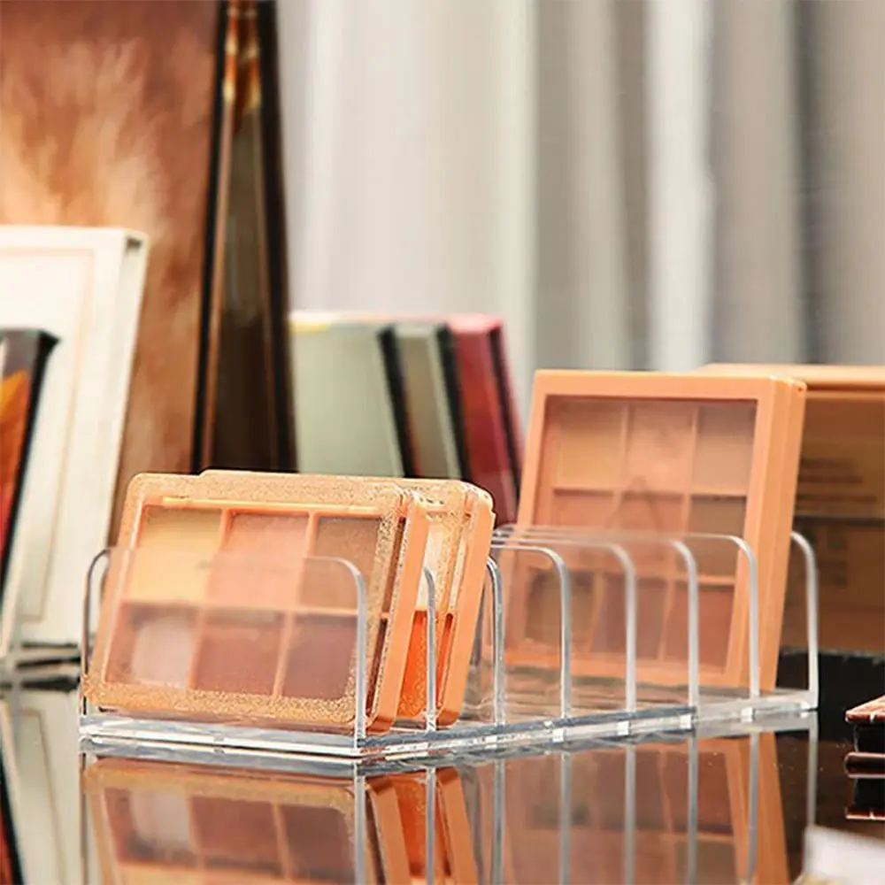 Acrylic Multi-Cell Storage Rack Eyeshadow Palette Organizer Display Box Eye Shadow Tray Makeup Blush Holder
