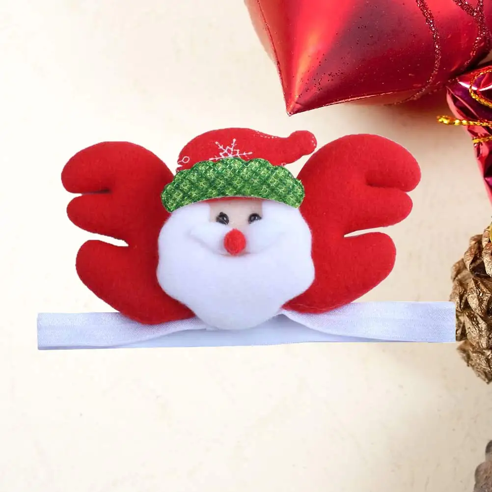 

Adorable Christmas Baby Headbands Santa Claus Hair Band For Toddlers Girls Durable Skin-Friendly Comfortable Party Holiday