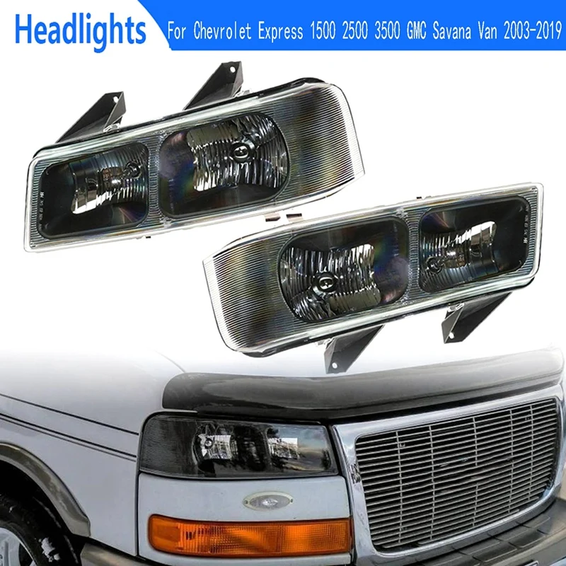 AU05 -Fog Lamp Headlight Turn Signal Fog Light For Chevrolet Express 1500 2500 3500 GMC Savana Van 2003-2019