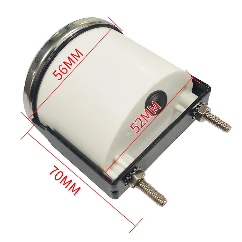 ELING 52mm (2'') Fuel Level Gauge 0-5V Signal 12V 24V for Marine Boat Auto Motorcycle with Red Backlight Universal - view 5