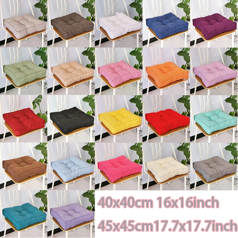 

40x40cm/50x50cm Square Chair Cushion Sofa Cushion Pillow for Home Office Car Sofa Floating Window Cushion Cojines Decorativos