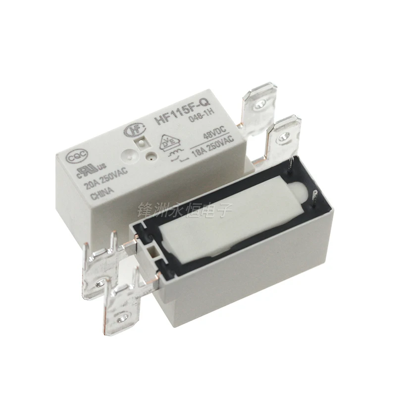 5Pcs New HF115F-Q-005-1H HF115F-Q-012-1H HF115F-Q-024-1H HF115F-Q-048-1H HF115F Q 012 024 1H 20A 5V 12V 24V 48V Power Relay