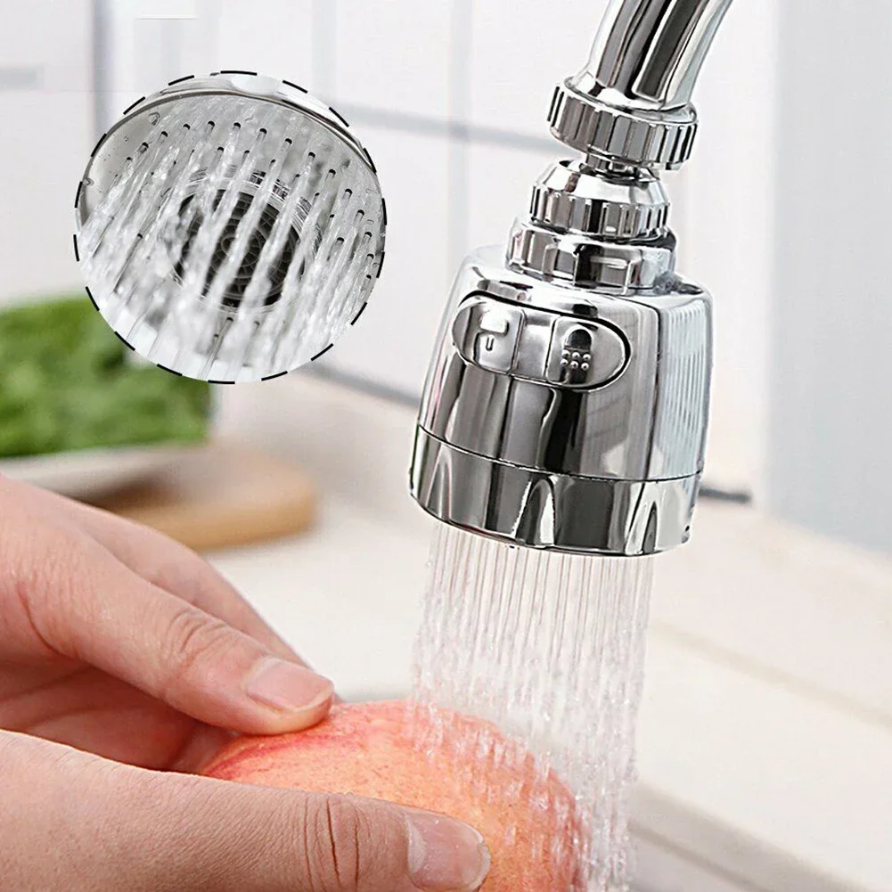 

Water Tap Head Two Water Output Modes Kitchen Sink Faucet Aerator – Aerated Stream And Powerful Sprayer For Versatility