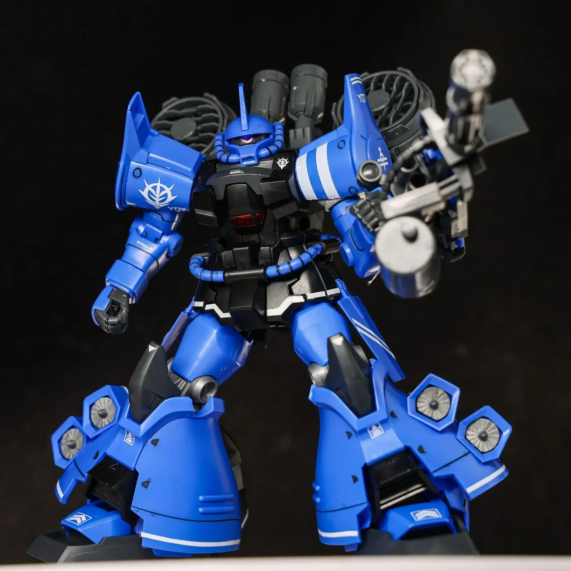 Em estoque star hg 1/144 gouf vôo tpye montagem modelo kit com saco de mosca cor azul figura ação modelo plástico brinquedos personalizados