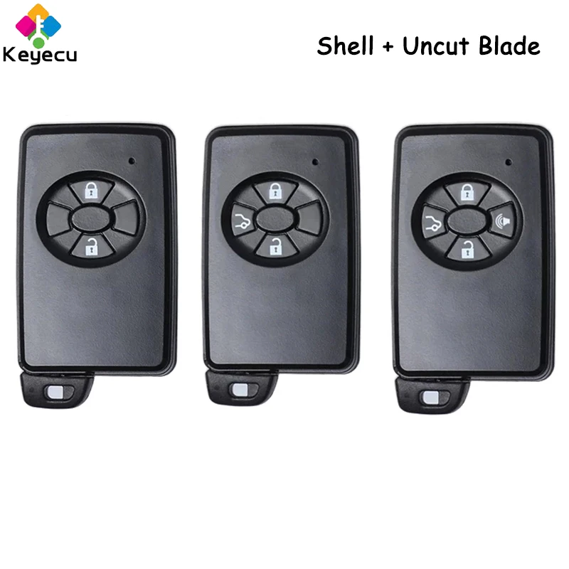 

KEYECU Smart Remote Control Car Key Shell Case With 2 3 4 Buttons Fob for Toyota Avalon Carmry Crown Corolla Highlander Yaris