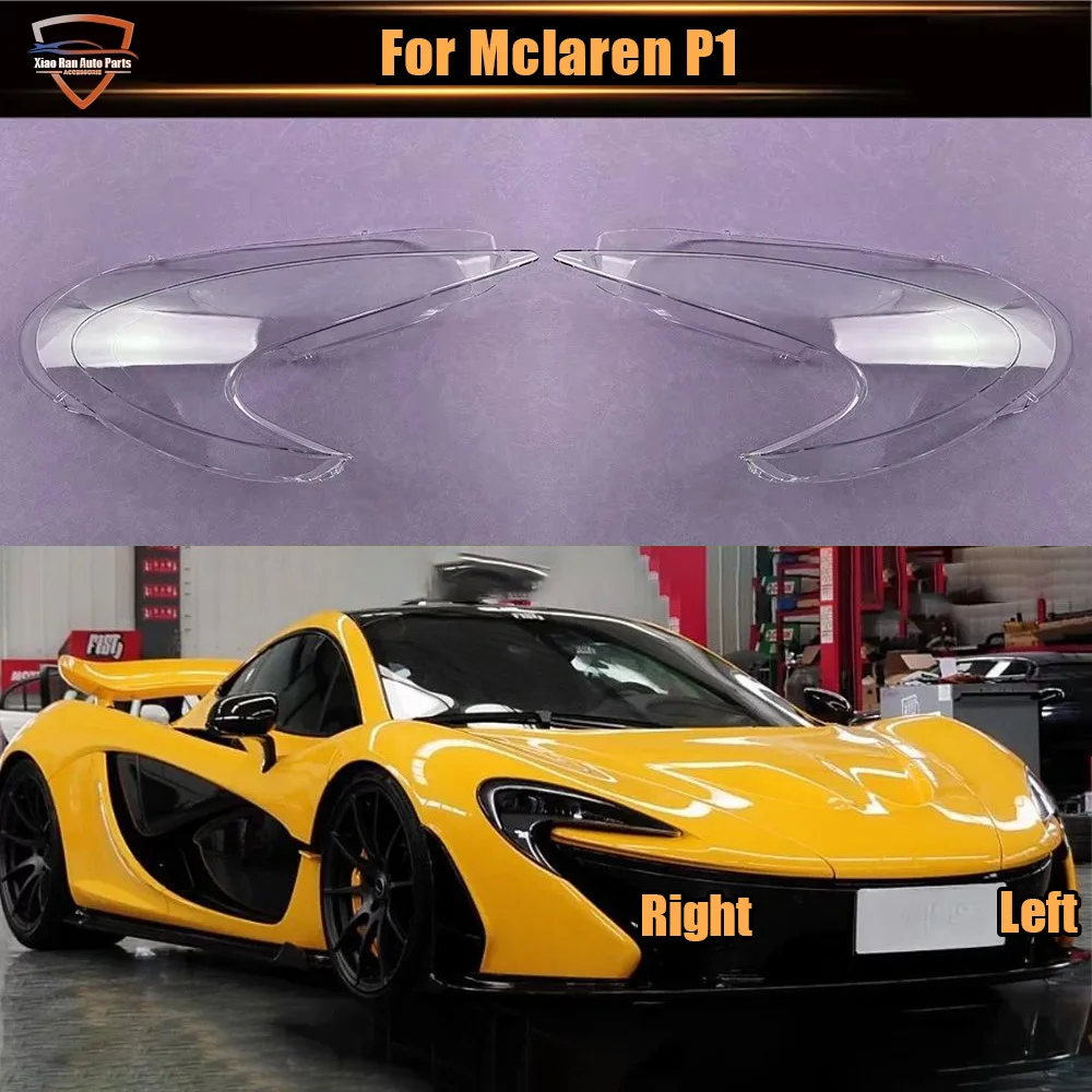 For Mclaren P1 Headlamp Cover Shade Headlight Transparent Lens Lamp Shell Masks Plexiglass Replace Original Lampshade  Cover
