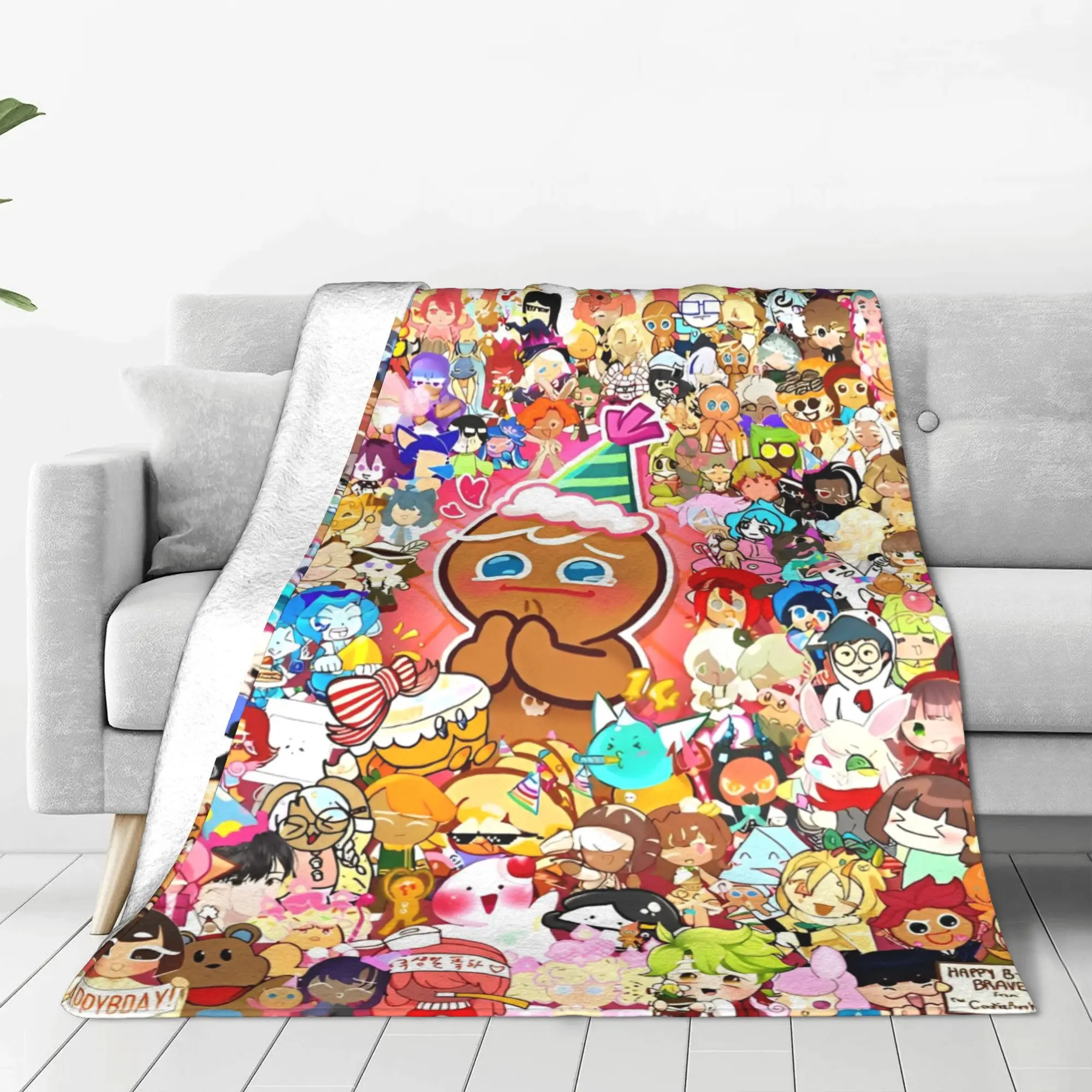 Brave on X-Cookie Run Kingdom Blankets Flannel Decoration  Breathable Super Soft Throw Blankets for Sofa Travel Bedspread