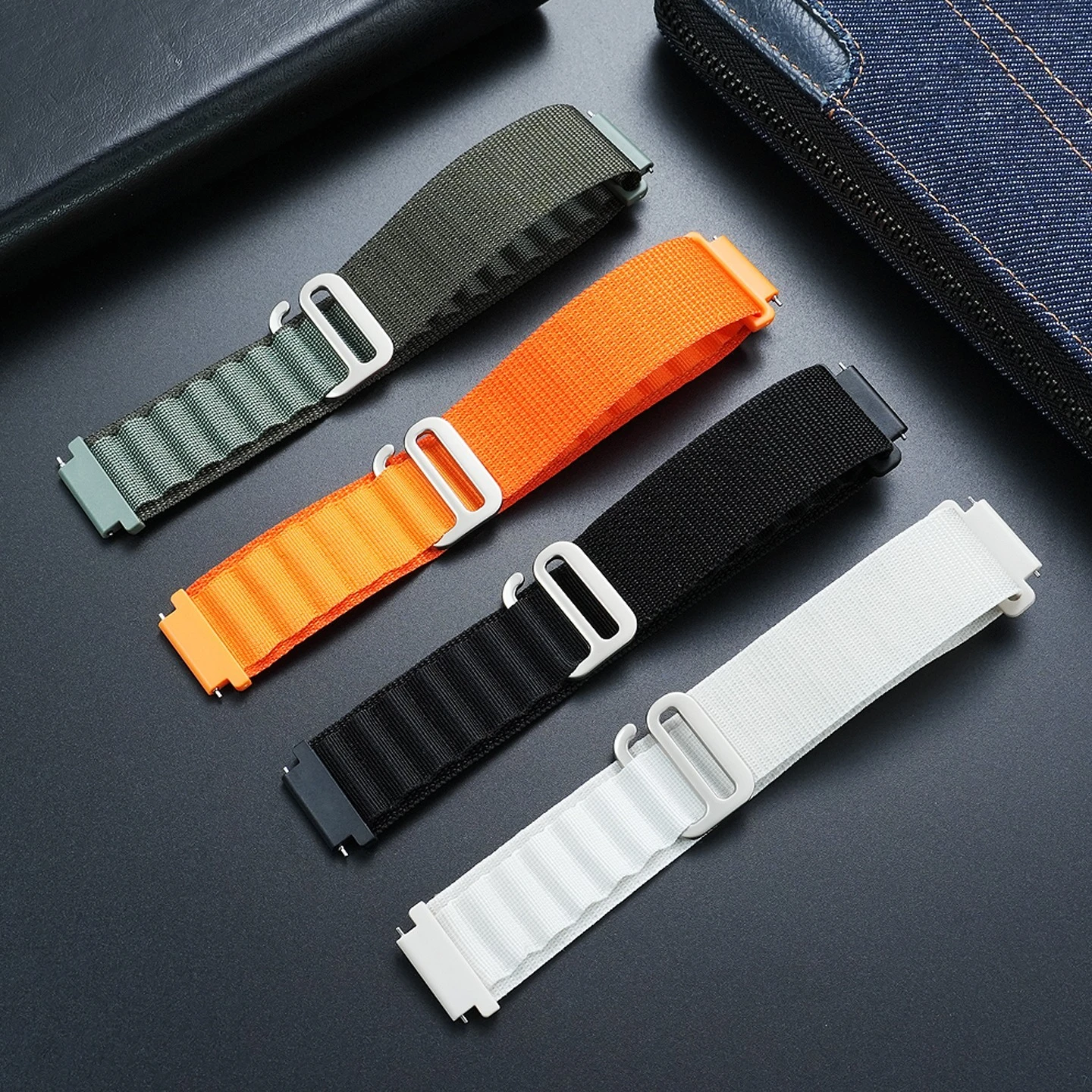 Suitable for Casio retro electronic small square F91 A158 A159 A168 A169 AE1200 A168 AE1300 WS1400 sports loop nylon watch strap