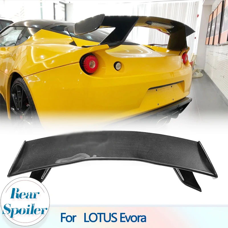 Carbon Fiber Car Rear Trunk Spoiler Wing for LOTUS Evora Base S Coupe 2-Door 2010-2016 Racing Rear Spoiler Big Customized Wing