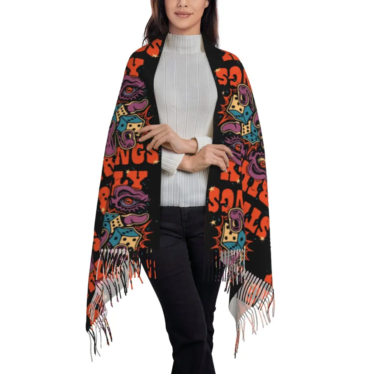 Billy Strings Fall Winter Scarf Tassel Scarves for Women Soft Warm Shawls and Wraps Large Fall Winter Shawl Wrap