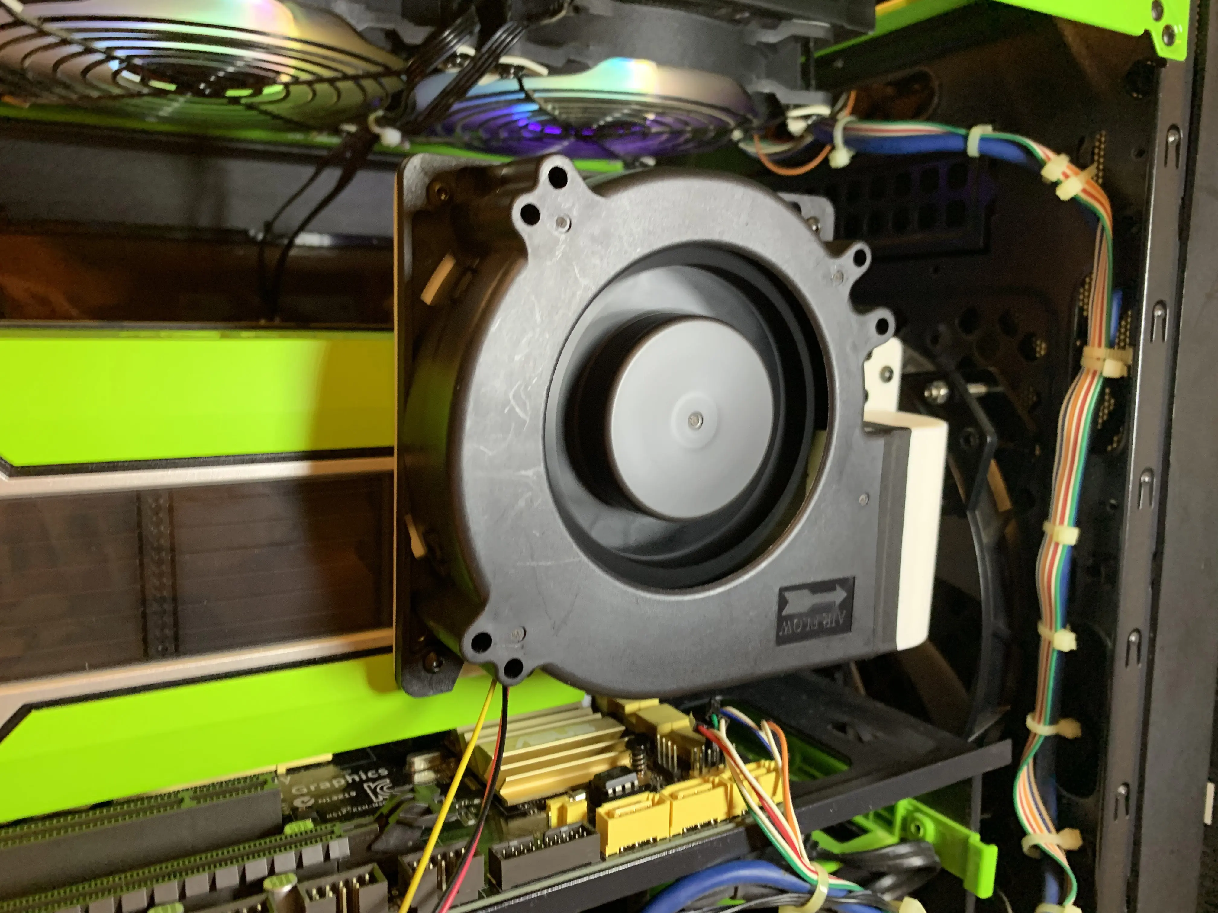 New 12cm Complete Modified Active Cooling Fan Assembly for NVIDIA for Tesla P40 P100 M40 GPU