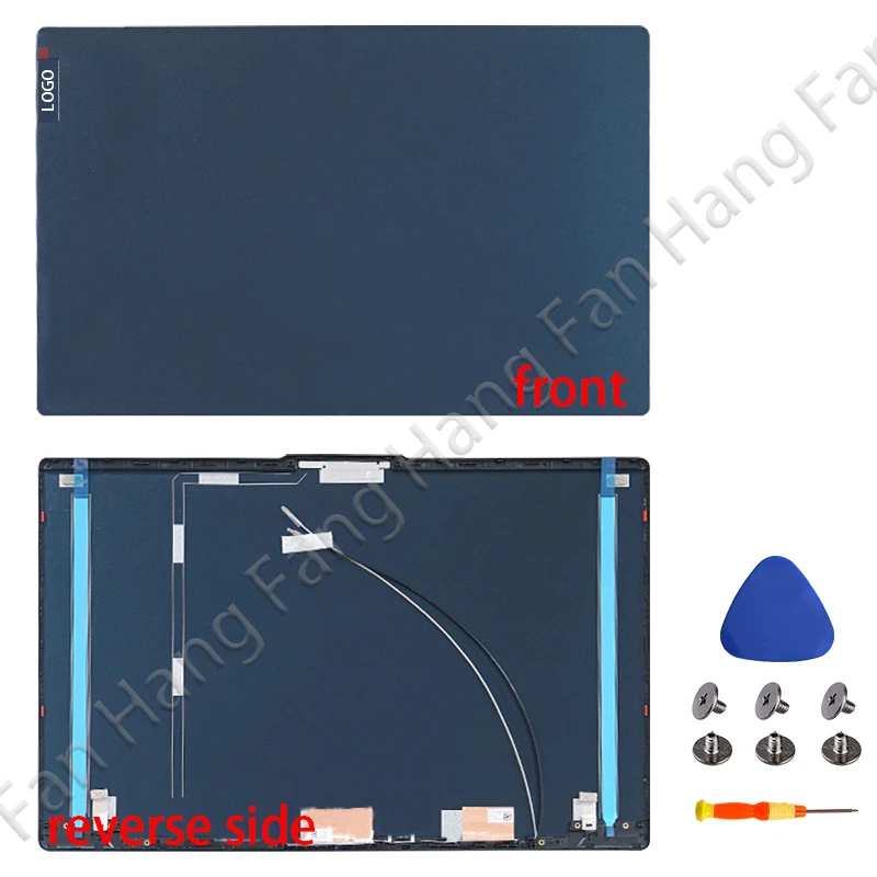 Imagem -02 - para Lenovo Ideapad 15iil05 15are05 15itl05 15alc05 2023 2023 Lcd Tampa Traseira Dobradiças Moldura Frontal Inferior Case Traseiro Novo