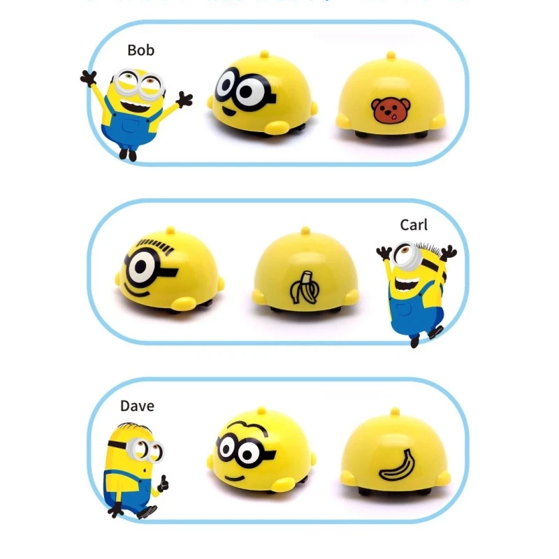 Despicable Me Minions Fidget Spinner Gepersonaliseerde Pull Back Inertie Automodel Kinderen Educatief Grappig Kind Cadeau Blind Box