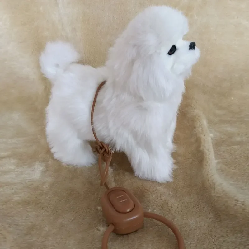 Juguete electrónico de felpa para perro y gato, Robot con Control de música, perro, perro, cantar canciones, cachorro, Paseo de animales, ladrido, gatito eléctrico, mascota, regalo de cumpleaños para niños