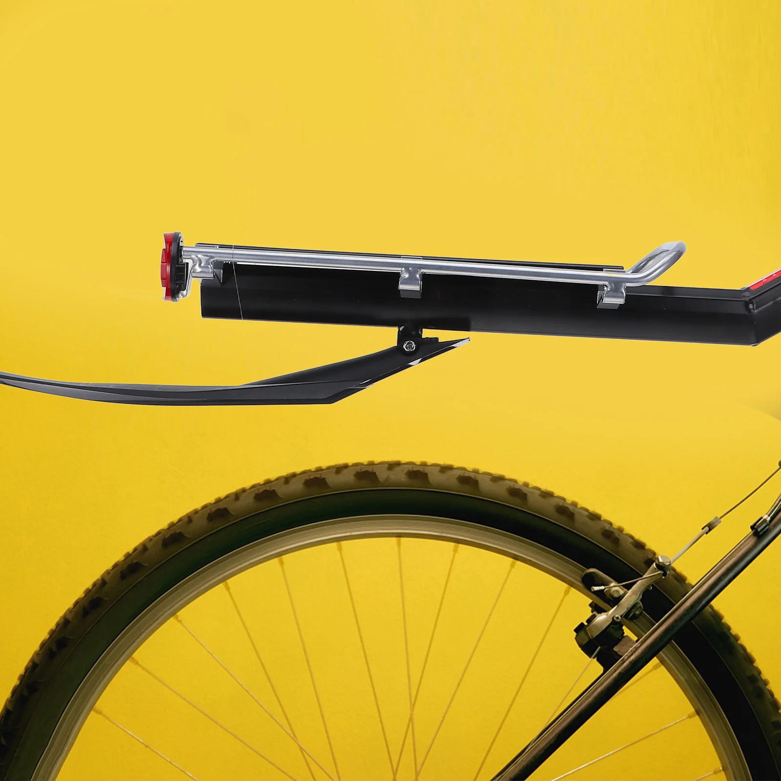 

1Set Bike Rear Rack Aluminum Alloy Detachable Adjustable Durable Wear-Resistant Professional Multi-Function Carrier Rack