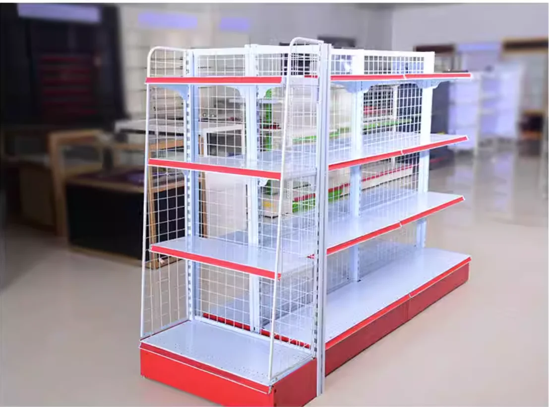 

Supermarket shelves single and double-sided multi-layer rack kiosk snack display rack