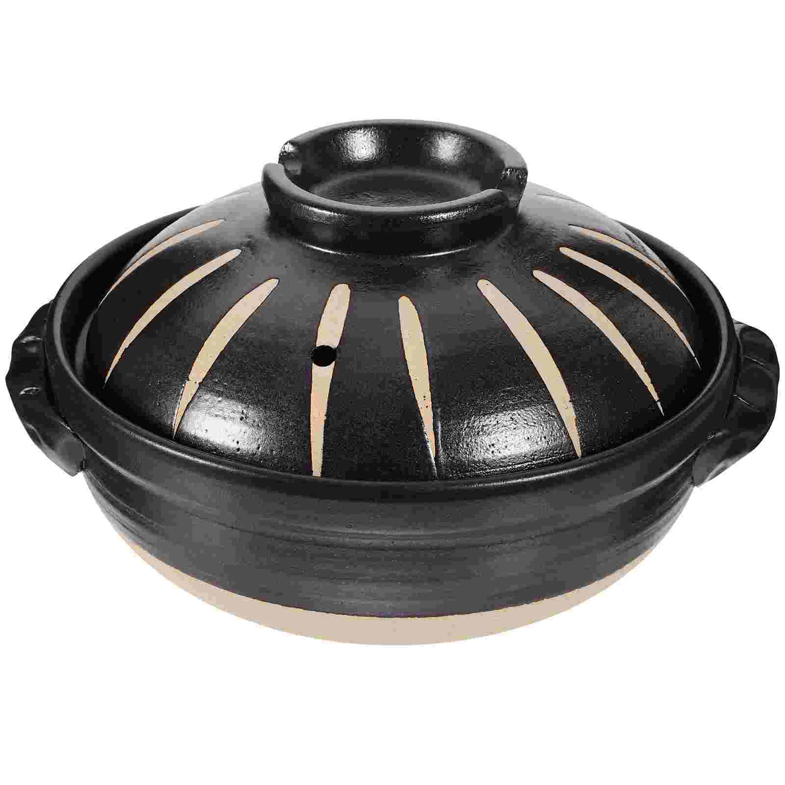 

Casserole Saucepan Delicate Small Hot Pots Ceramic Kitchenware Food Containers with Lids Steam Stew Ceramics Cooking Child